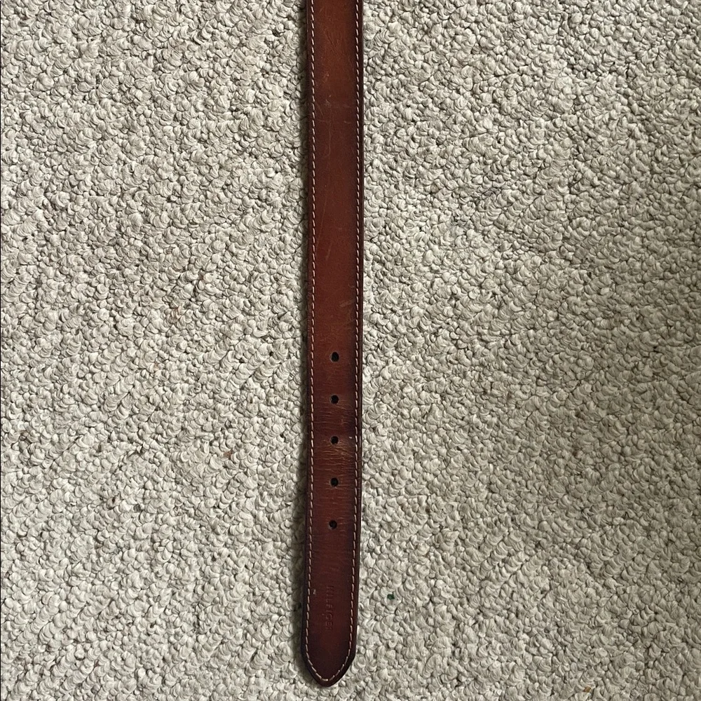 Hilfiger Brown Leather Men's Belt